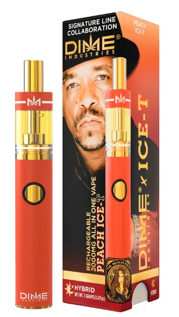 Photograph of product: Dime | Peach Ice-T AIO | 2g