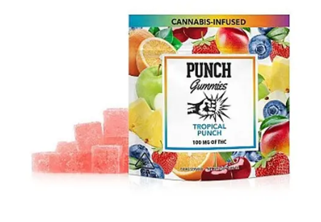 Photograph of product: Tropical Punch - 100mg Gummies 10pc