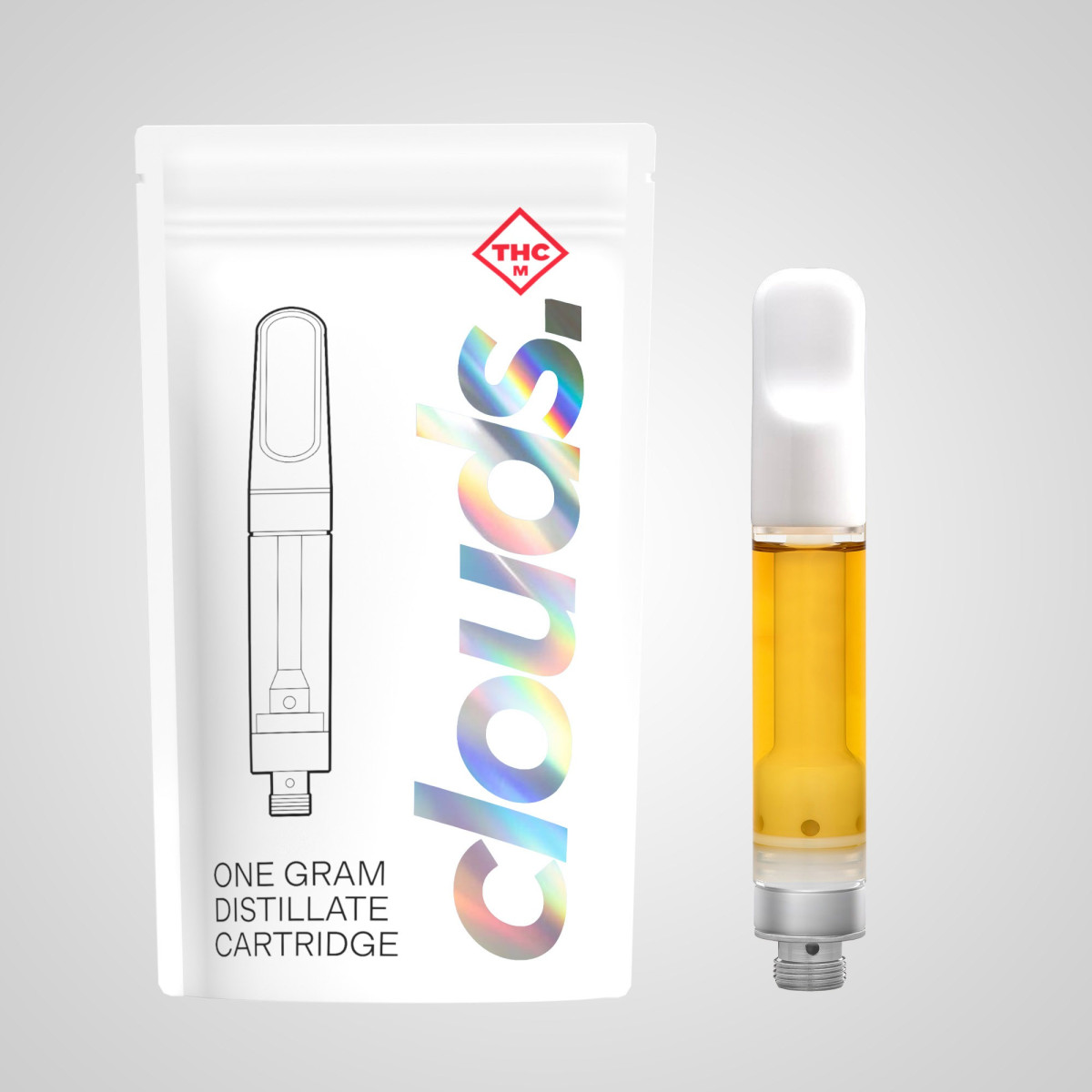 Photograph of product: Clouds | Distillate Vape | Wedding Cake 1g