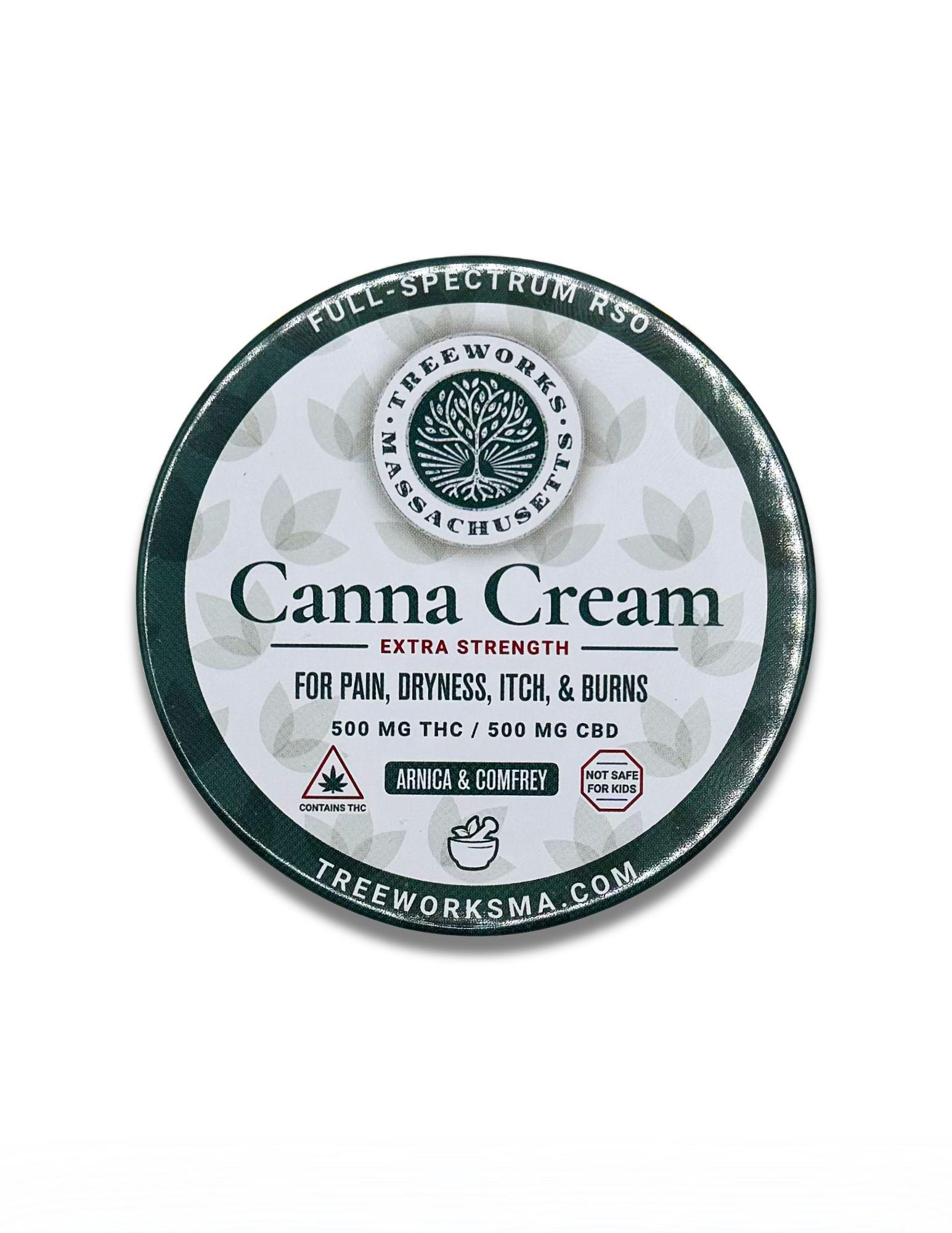 Photograph of product: Canna Cream | 500mg (1:1 TH-oui:CBD) | Lotion