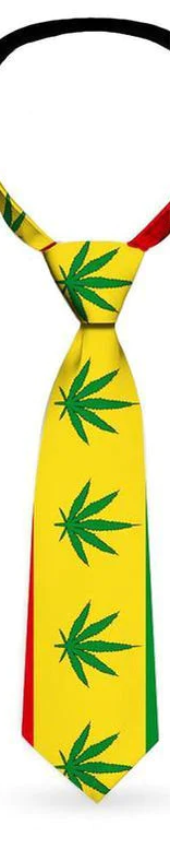 Photograph of product: PureTonic | Necktie Rasta Leaves $20