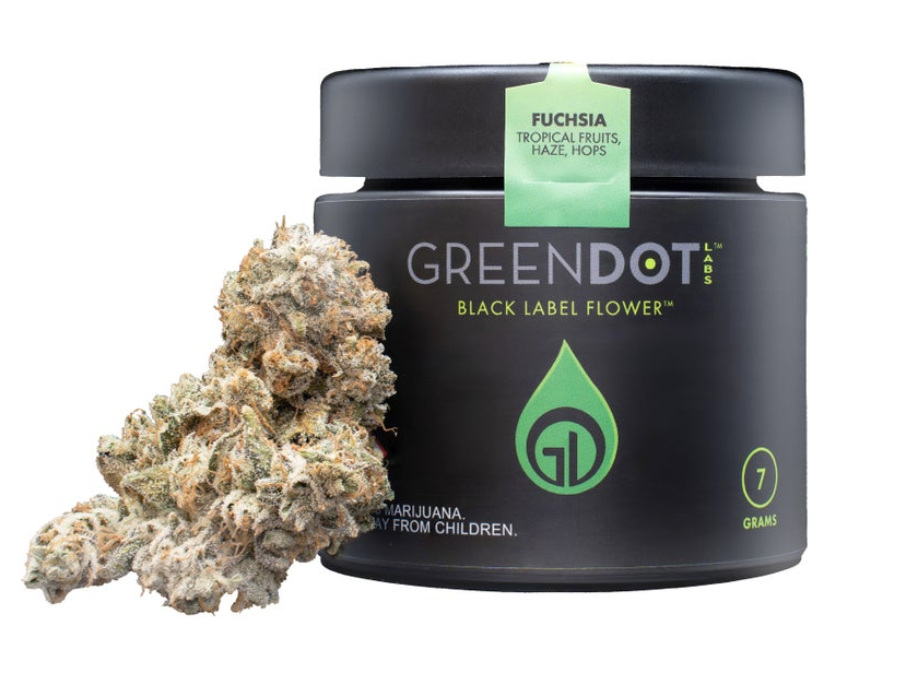 Photograph of product: Green Dot Labs Fuchsia Flower 7g