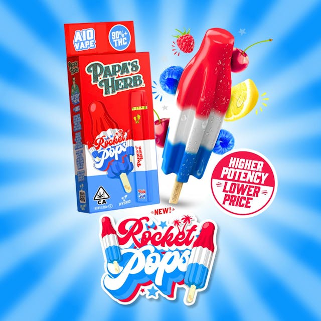 Photograph of product: Rocket Pops (H) 1g ALL-IN-ONE - Retail