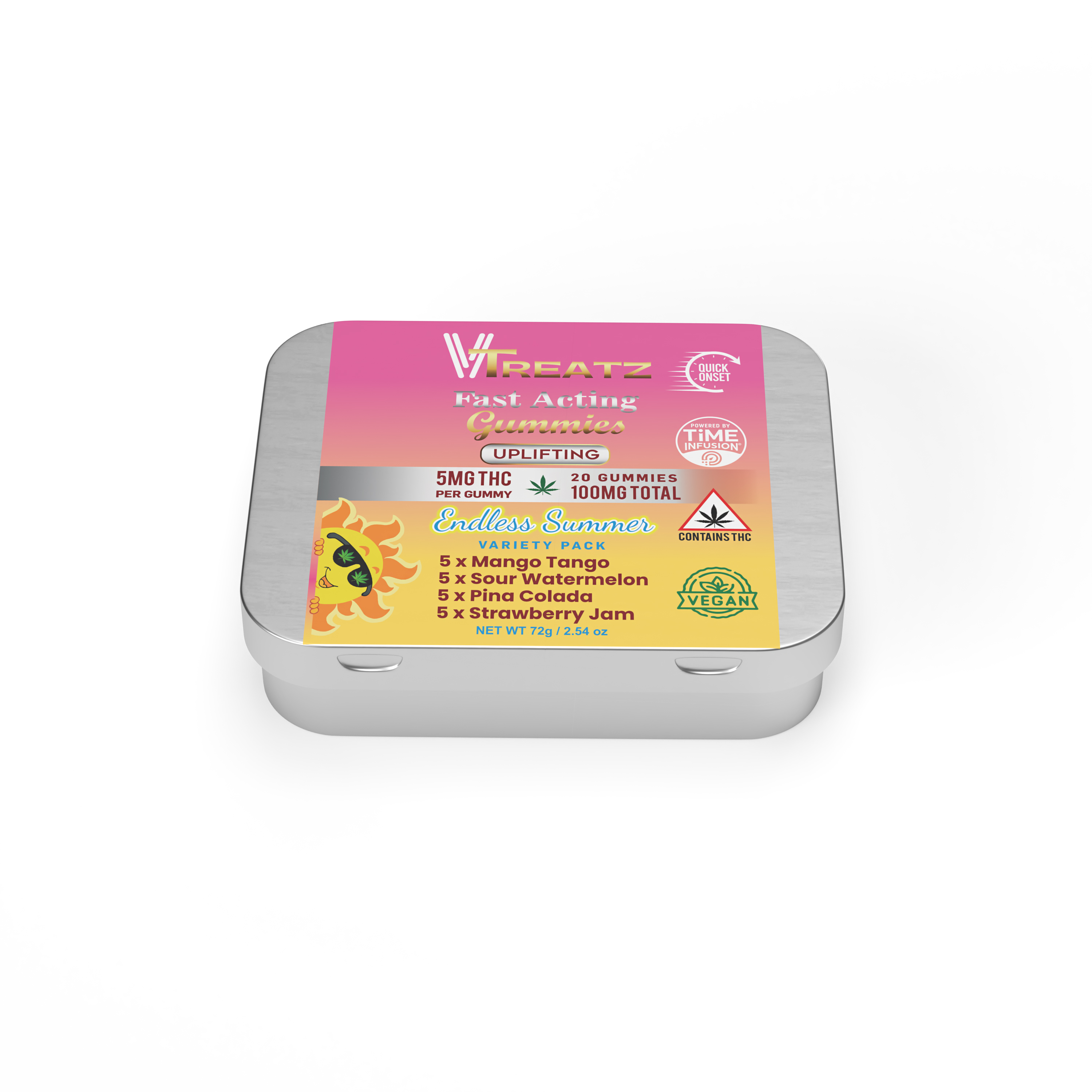 Photograph of product: 100mg ENDLESS SUMMER VARIETY PACK
