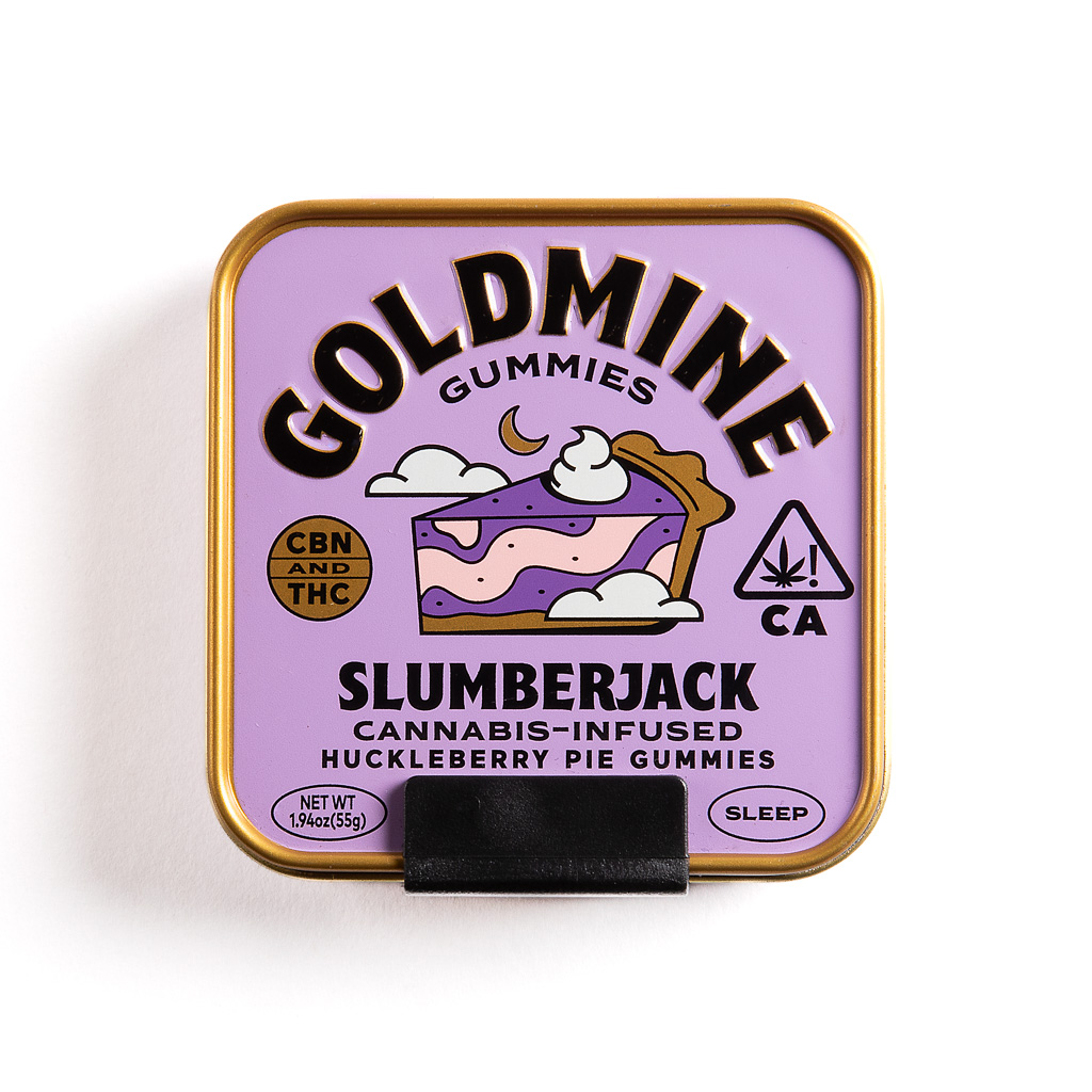 Photograph of product: Goldmine Gummies Huckleberry Pie 100MG