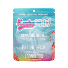 Photograph of product: Kushy Punch - Peach CBD Edible 100mg
