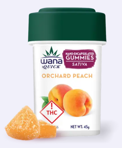 Photograph of product: Wana | Orchard Peach Quick Gummies 10pk | 100mg