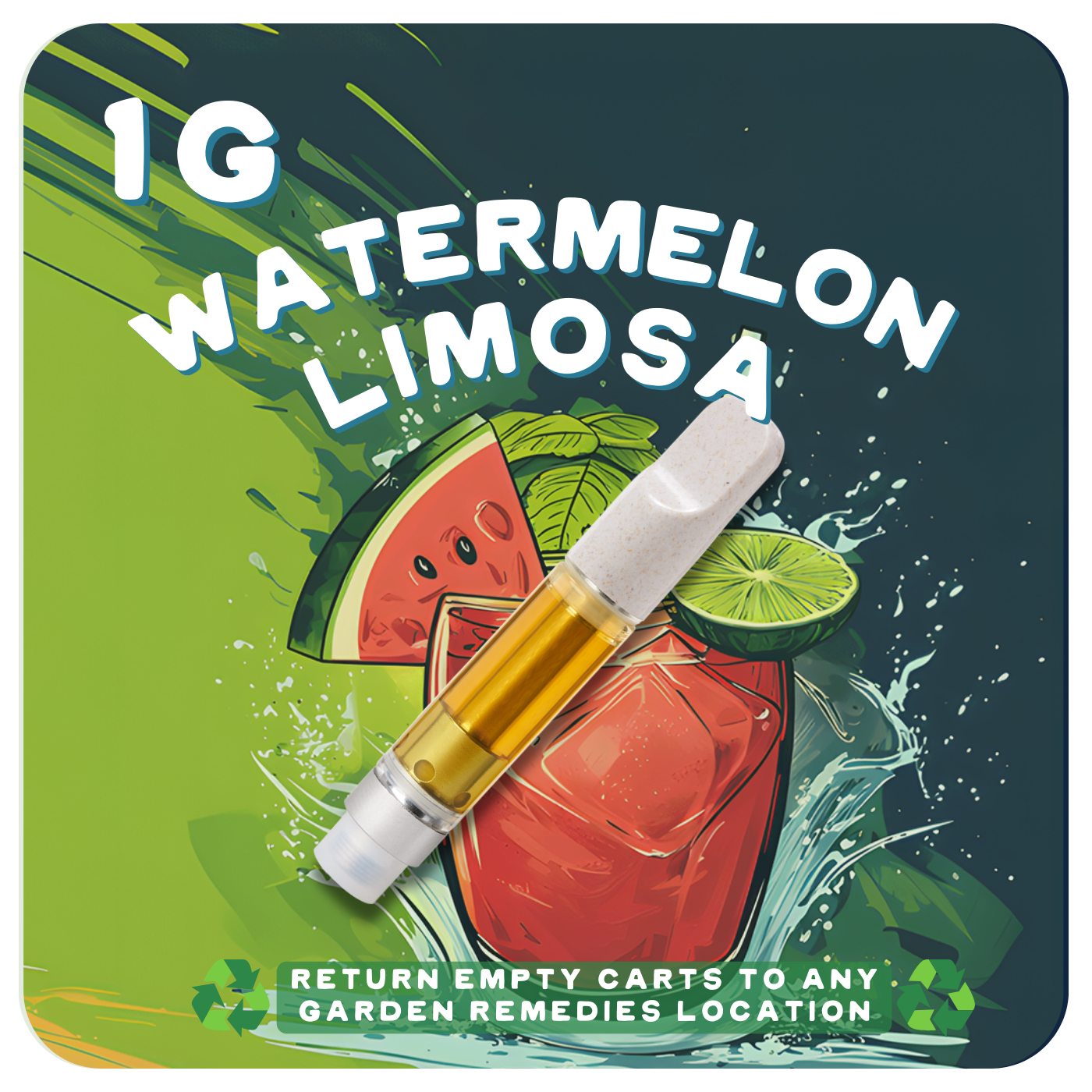 Photograph of product: 1g Watermelon White Widow  Distillate Cartridge | TAX INCLUDED