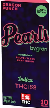 Photograph of product: Dragon Punch - Rosin Pearls - Oui'd - 100mg - Gron