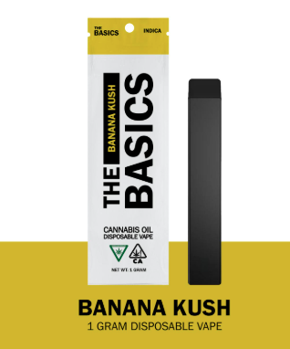 Photograph of product: The Basics Disposable - Banana Kush