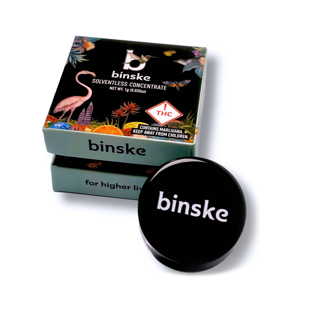 Photograph of product: Binske - Live au chocolat Rosin - Twisted Strawberry (1g)