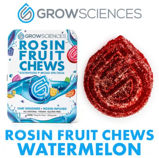Photograph of product: Watermelon Rosin Infused Chews | 100mg
