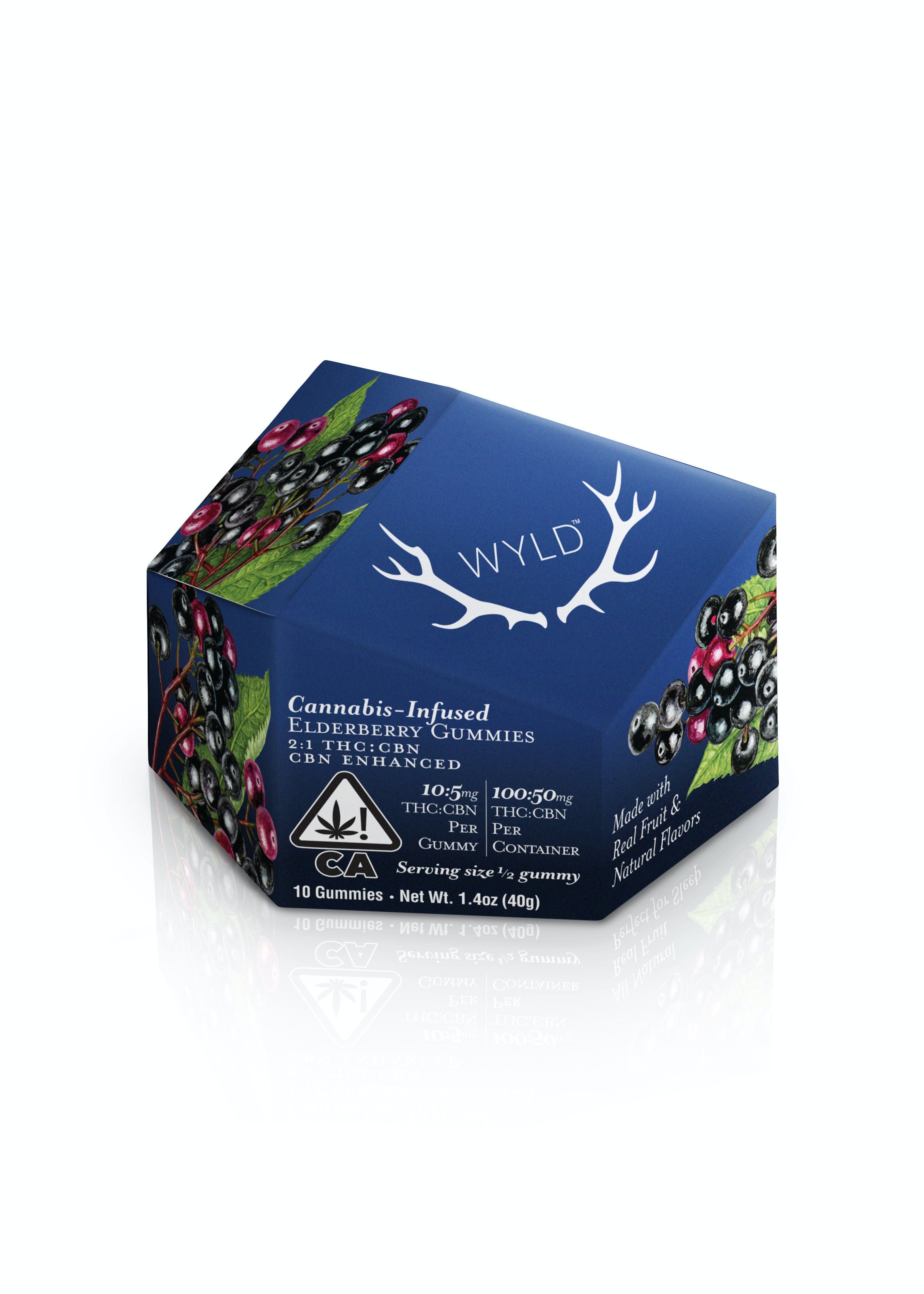 Photograph of product: WYLD - Elderberry Gummies 2:1 TH-oui:CBN, NEW LOWER PRICE!