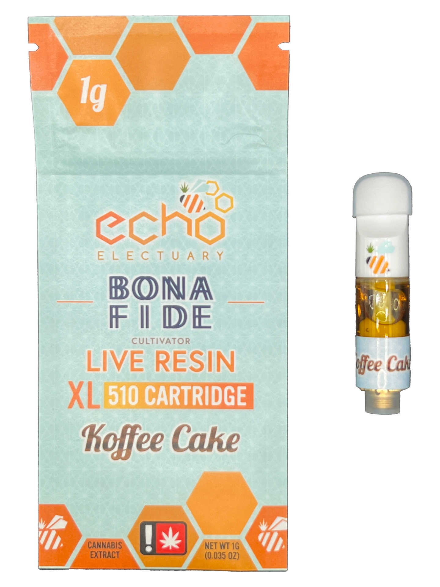 Photograph of product: Echo Electuary - Live Nectar XL Cartridge - Koffee Cake