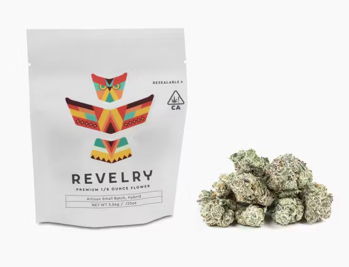 Photograph of product: Revelry Cake Fight Hybrid Flower 3.5g