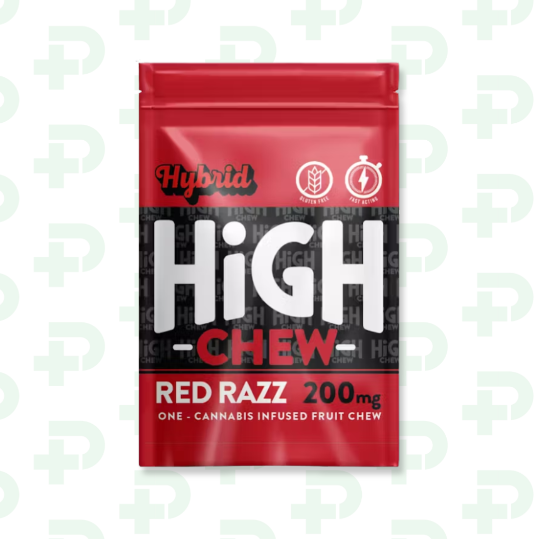 Photograph of product: High Chew 200mg Fruit Chew - Red Razz