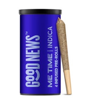 Photograph of product: Me Time | 2.5g | Infused Pre-Roll 5 pk | Good News