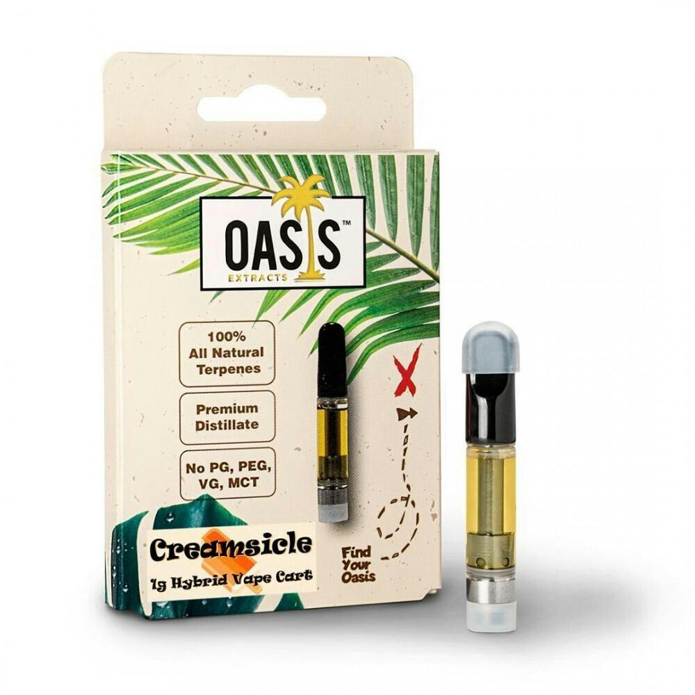 Photograph of product: Oasis 1g Vape - Creamsicle