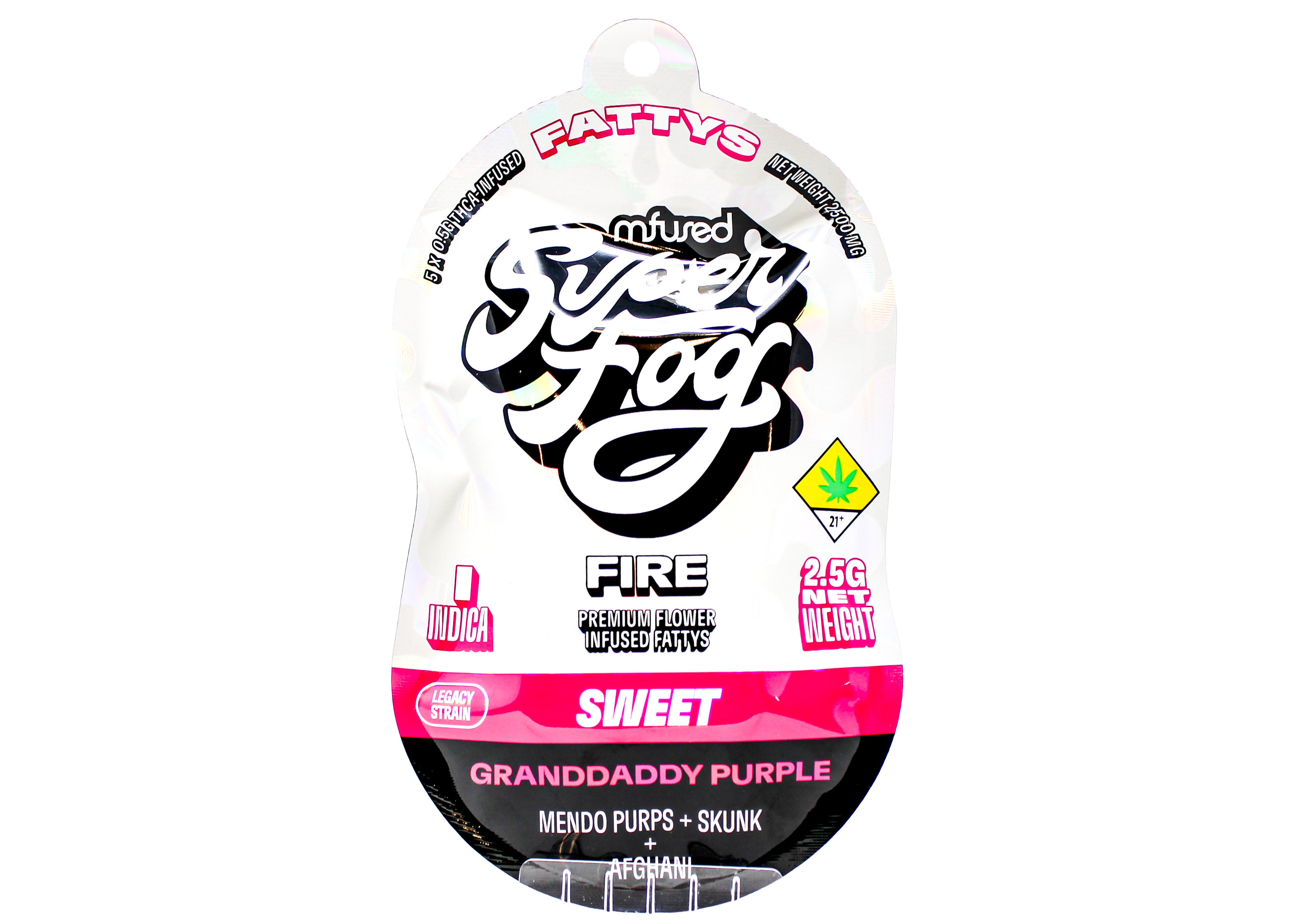 Photograph of product: MFD Granddaddy Purple Infused Live Resin Preroll 5pk 46531