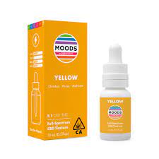Photograph of product: Yellow 5:1 (High CBD) Moods Tincture (Focus - Motivate & Chit Chat) $29