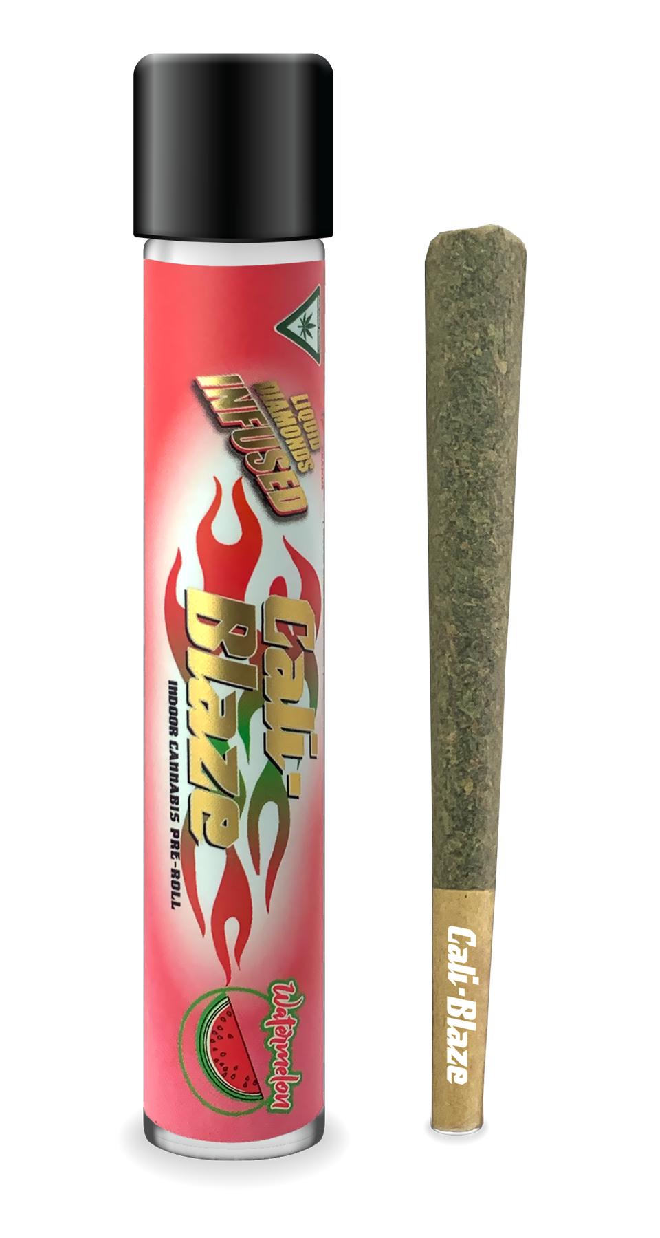 Photograph of product: Cali-Blaze - 1.2g Infused Preroll - Watermelon