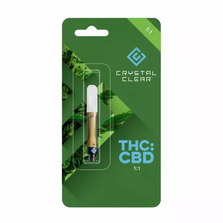 Photograph of product: AC/DC 1:1:1 1g Distillate Cartridge (Crystal Clear)