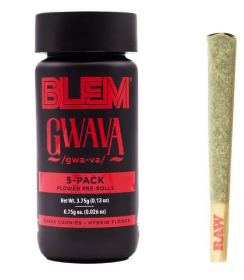 Photograph of product: GWAVA PRE-ROLL 5PK F1