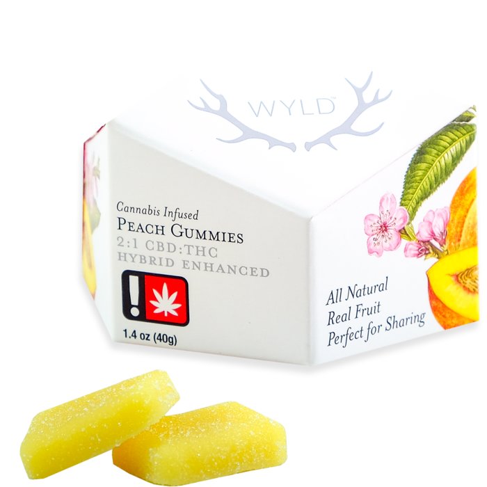 Photograph of product: Peach 2:1 Gummies