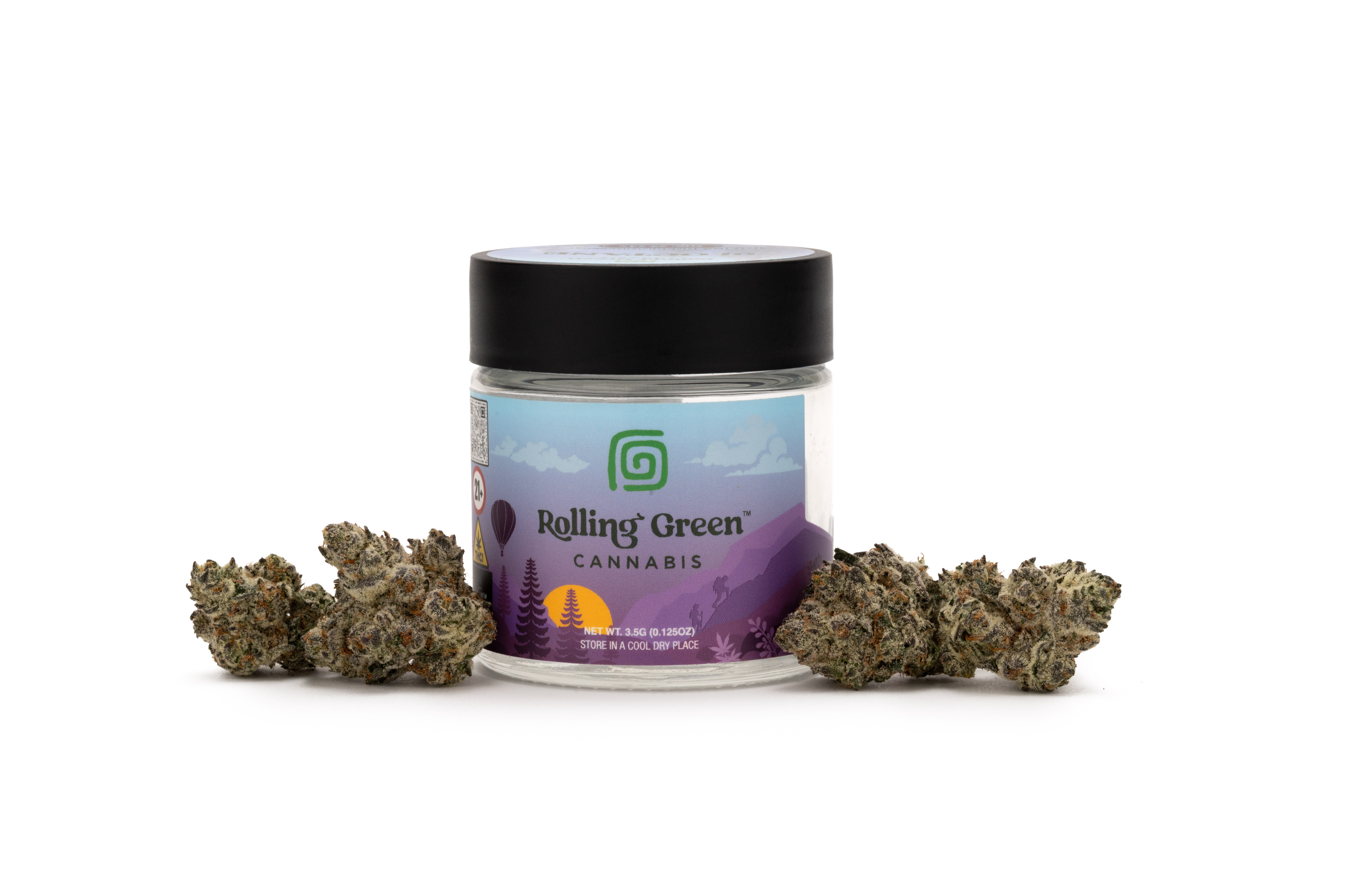 Photograph of product: Truffles Aloha 3.5G Flower | Rolling Green |