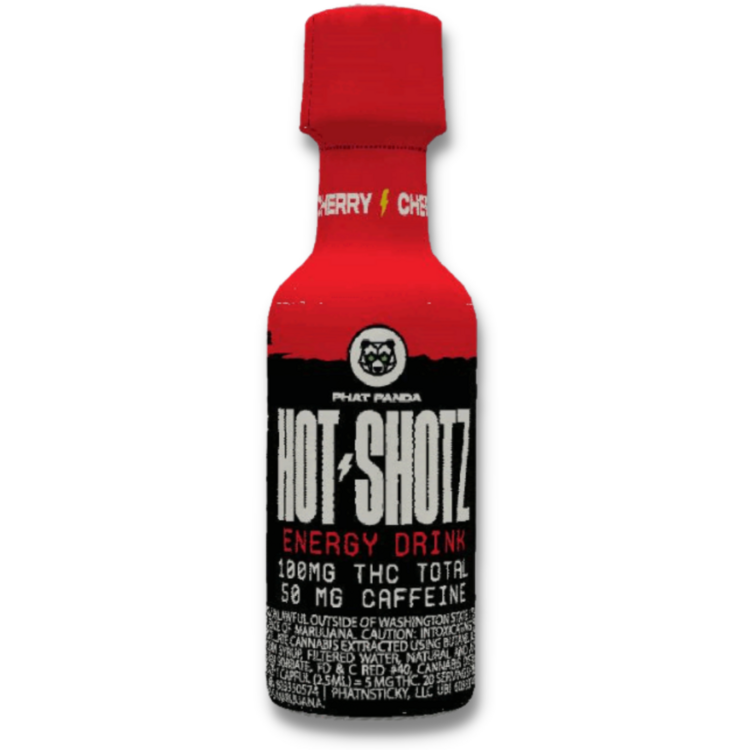 Photograph of product: Cherry Caffeine Energy 100mg 2oz Hot Shotz (Phat Panda)