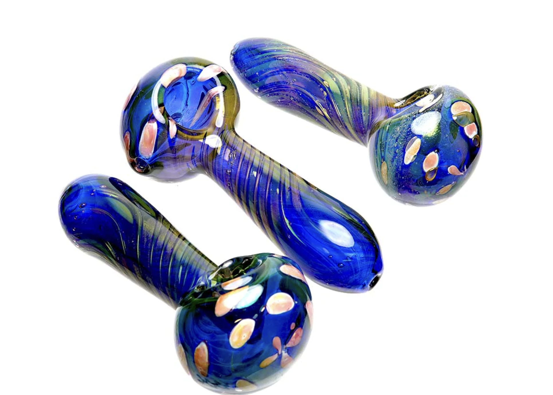 Photograph of product: 5" Thick Color Tube Spiral Glass