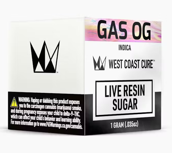 Photograph of product: West Coast Cure Gas OG Oui'd Live Resin Sugar 1g