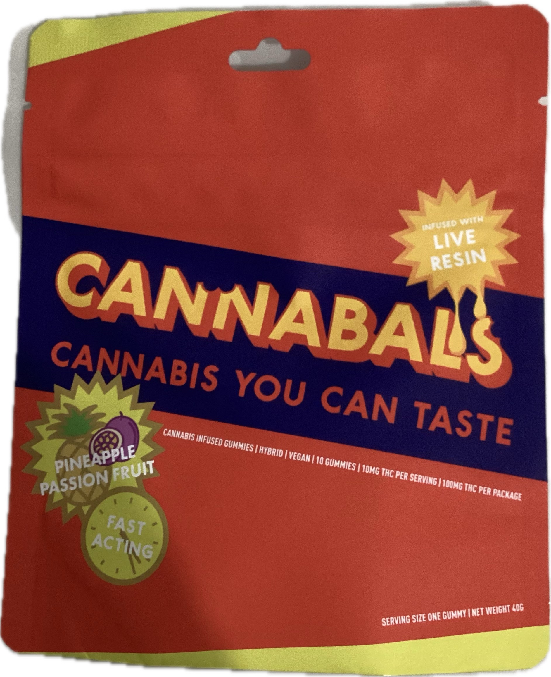 Photograph of product: Cannabals | Pineapple Passion Fruit | 100mg