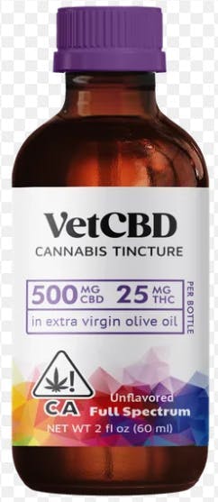 Photograph of product: Vet CBD - Vet CBD - Regular Strength - 500mg Bottle (60ml)