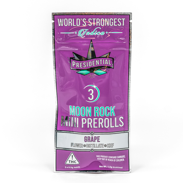 Photograph of product: Grape Mini Infused Hemp Blunt 3 Pack 0.6g {193}