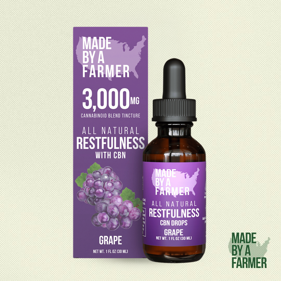 Photograph of product: Made By A Farmer - 3,000mg CBD Tincture - Grape