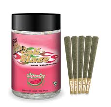 Photograph of product: Infused Pre-Roll Pack | Watermelon | 5 x .7g | Cali-Blaze