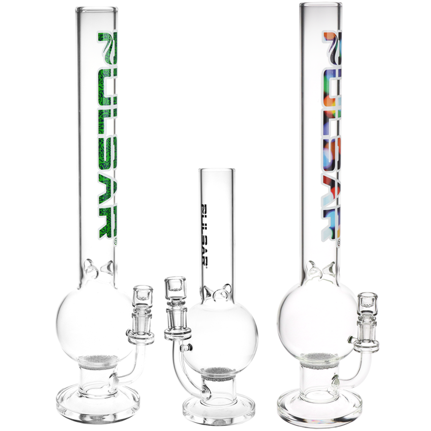 Photograph of product: Pulsar Round Ball Glass Water Pipe | 14mm F | 20"