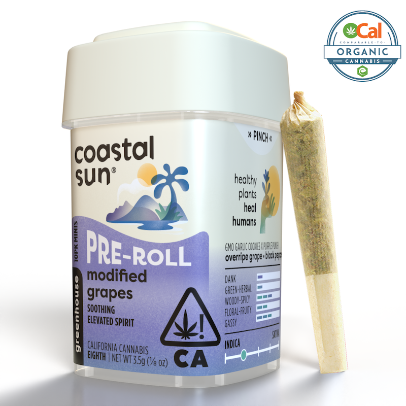 Photograph of product: 10pk - Modified Grapes - 3.5g (IH) - Coastal Sun