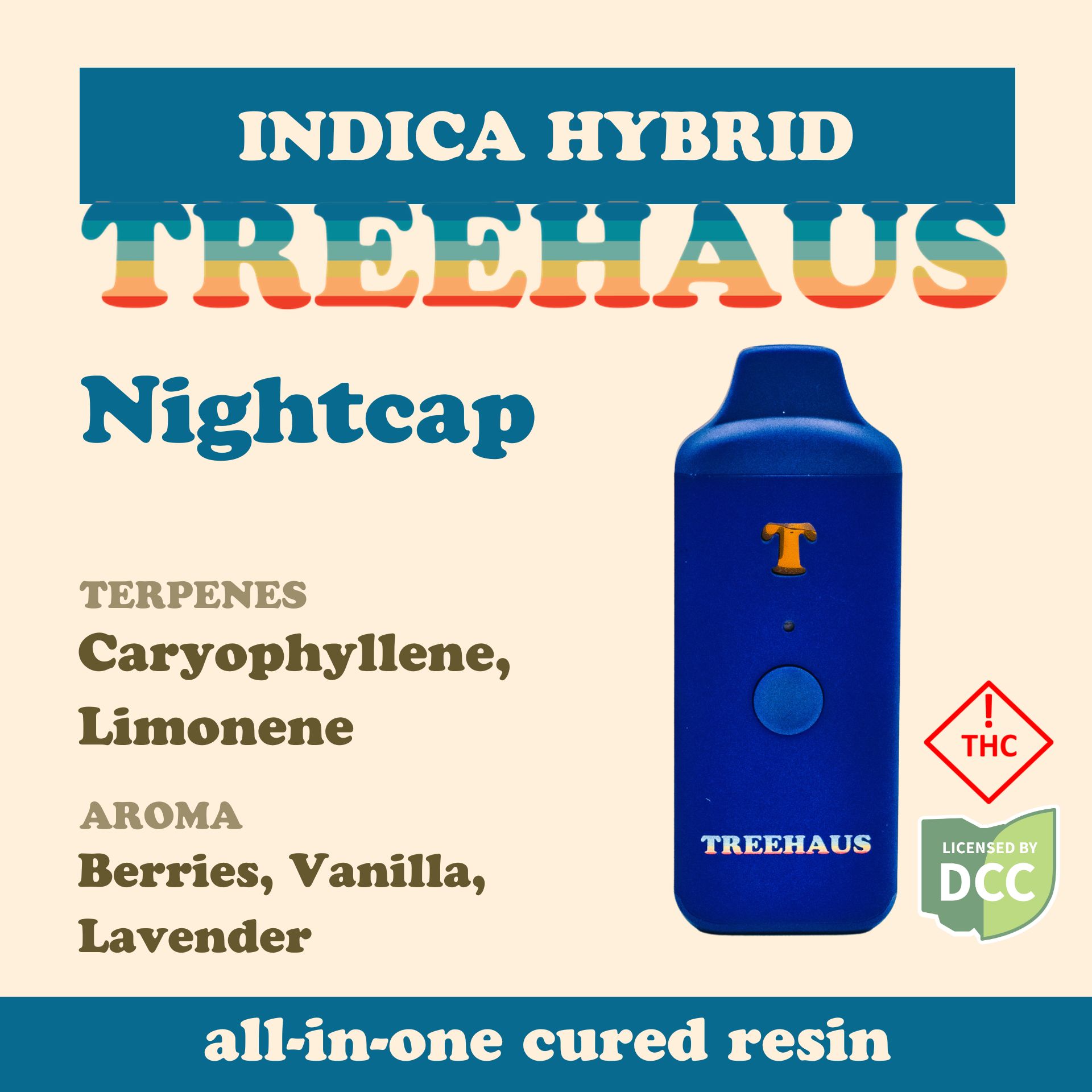 Photograph of product: Treehaus | Nightcap | 1g Disposable