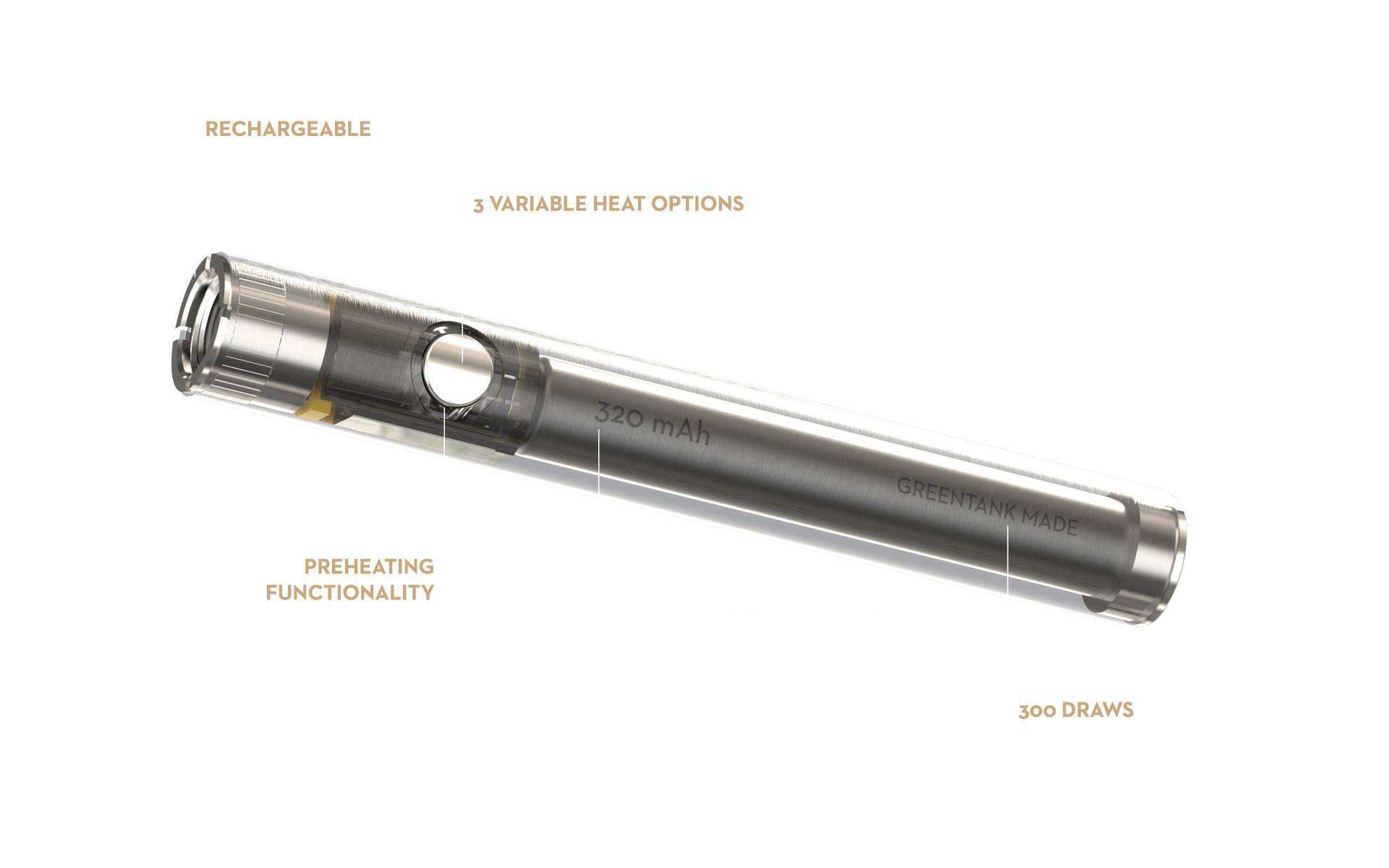 Photograph of product: GT Surge Push Battery - Black