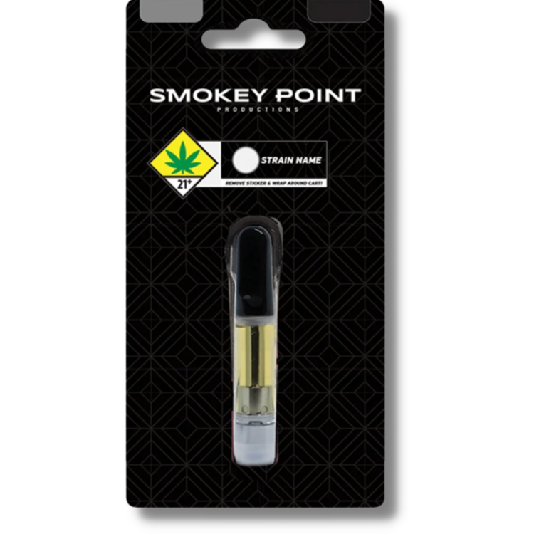 Photograph of product: Blueberry Muffin 1g Live Resin Cartridge (Smokey Point Productions)