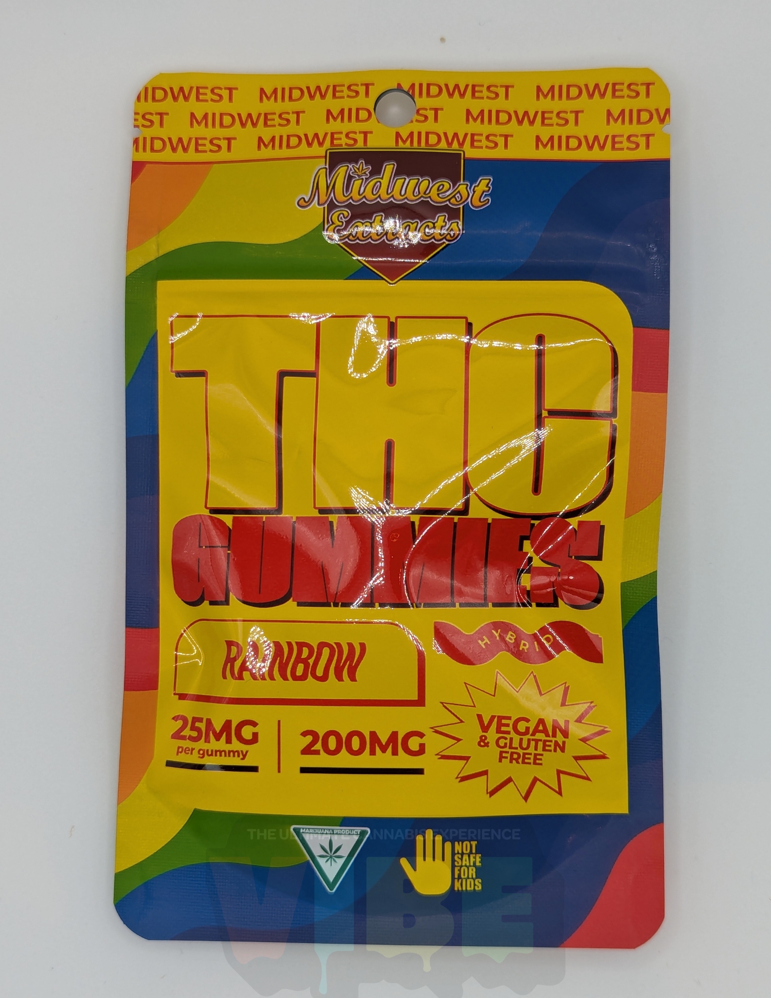 Photograph of product: Midwest Extracts | Galaxy Vibe | 200mg Gummies | REC