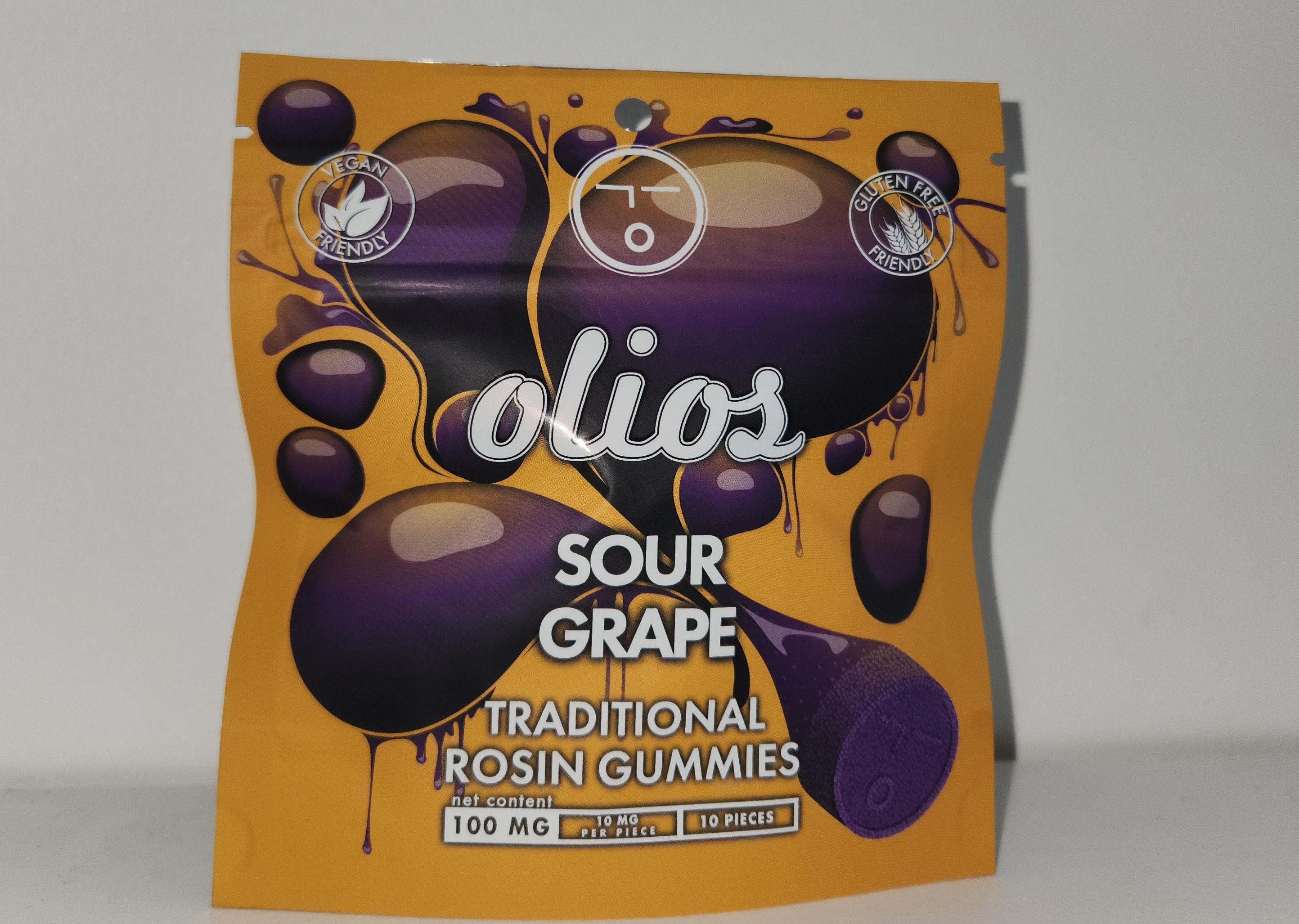 Photograph of product: Olio |  Sour Grapes l Live Rosin | (10 - Pack) 100mg