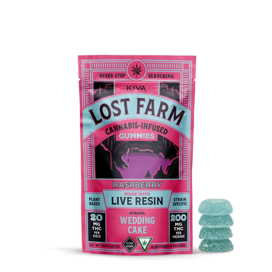 Photograph of product: LOST FARM | GUMMIES | 200MG | RASPBERRY