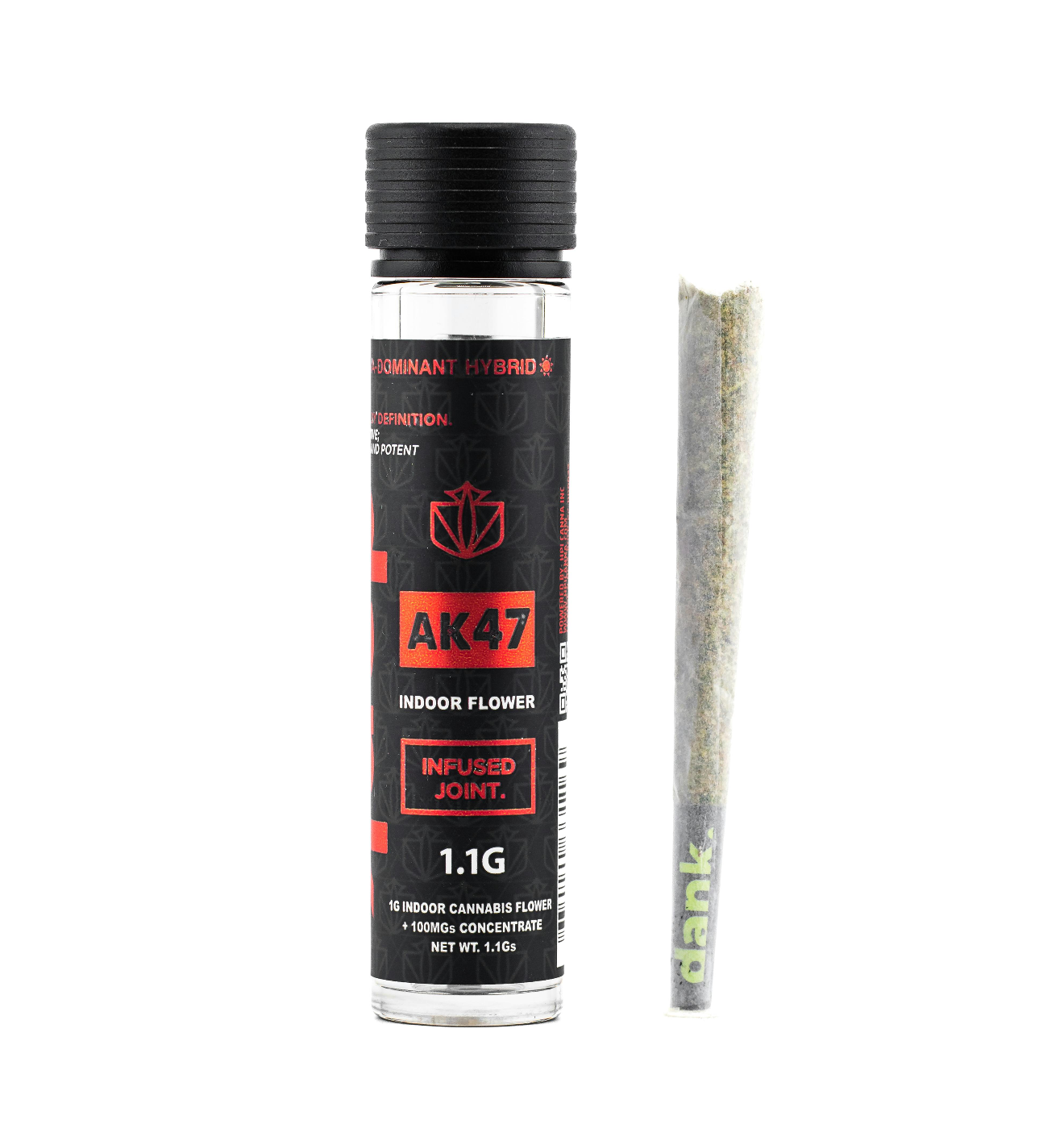Photograph of product: Dank | AK47 | Indoor Flower Infused Pre-Roll 1.1g