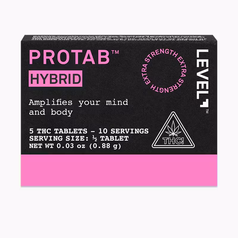 Photograph of product: Level | Protab Hybrid - Extra Strength tablets 5ct, 100mg
