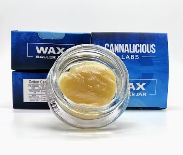 Photograph of product: Cannalicious Burst Infused Wax Baller Jar - Blue Raspberry