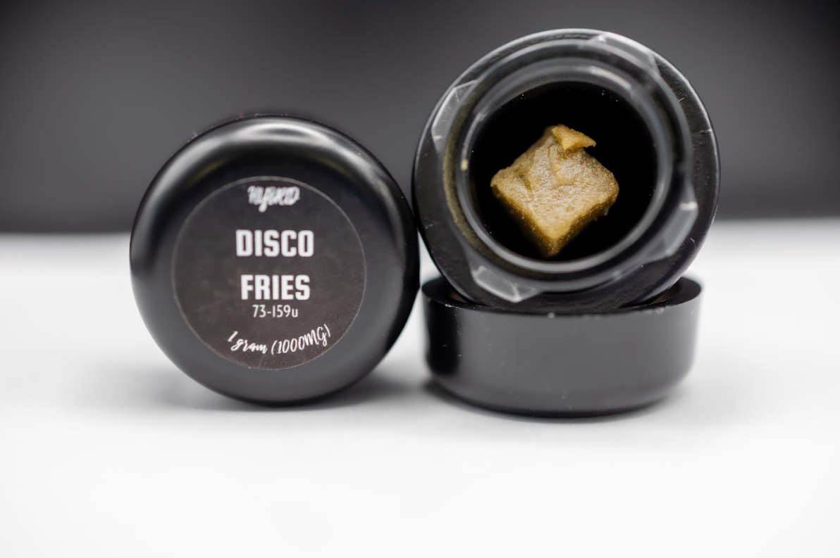 Photograph of product: Cold Cured Live Disco Fries Rosin