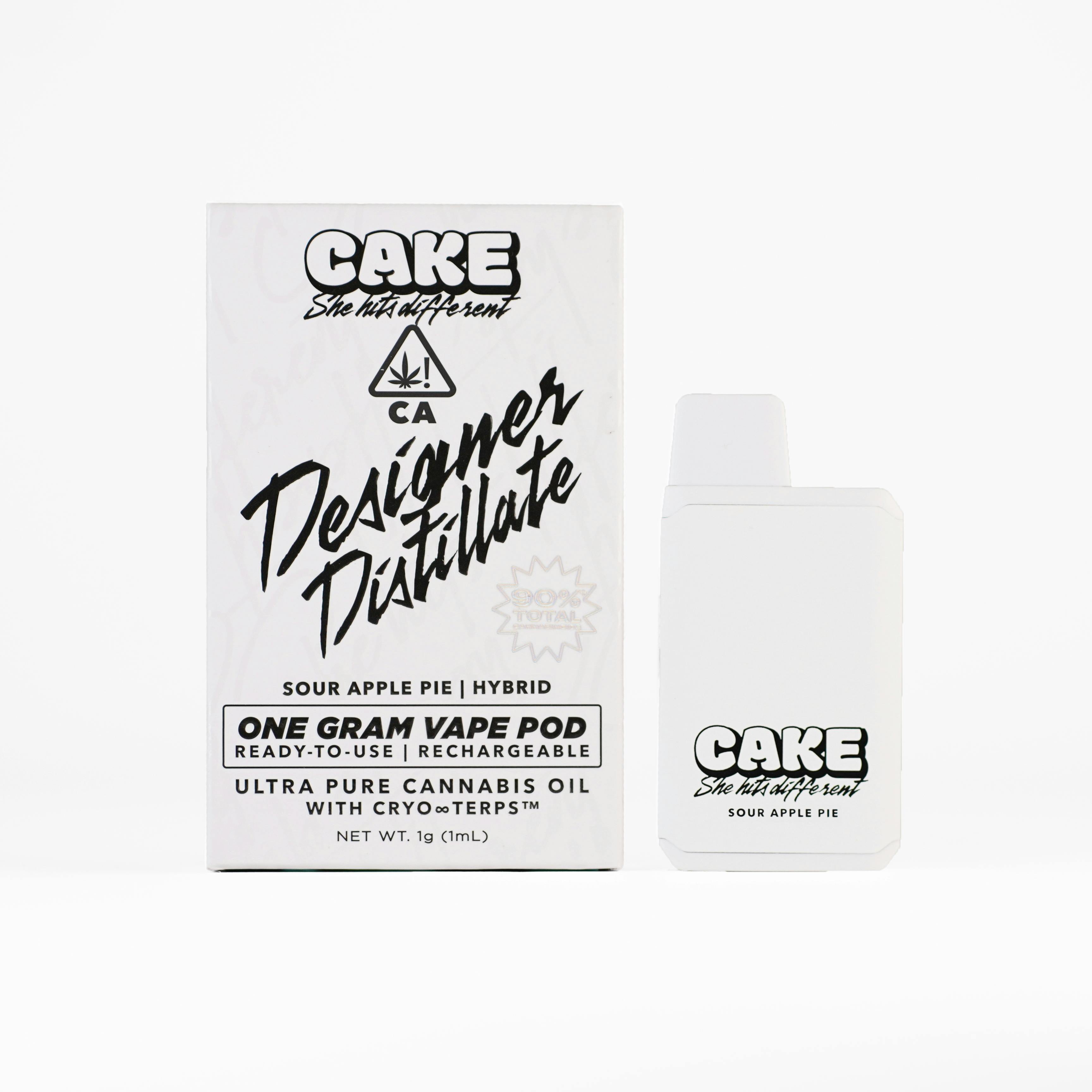 Photograph of product: CAKE | SOUR APPLE PIE | DISPOSABLE | 1.25G
